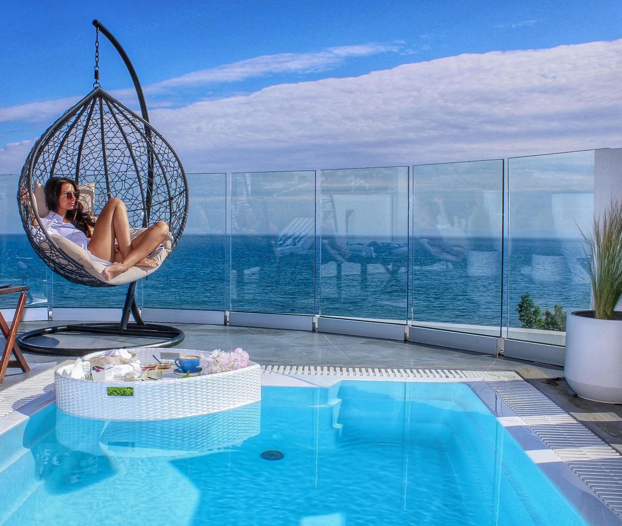 Panorama Suites & Spa - Adults Only Sztómio Kültér fotó