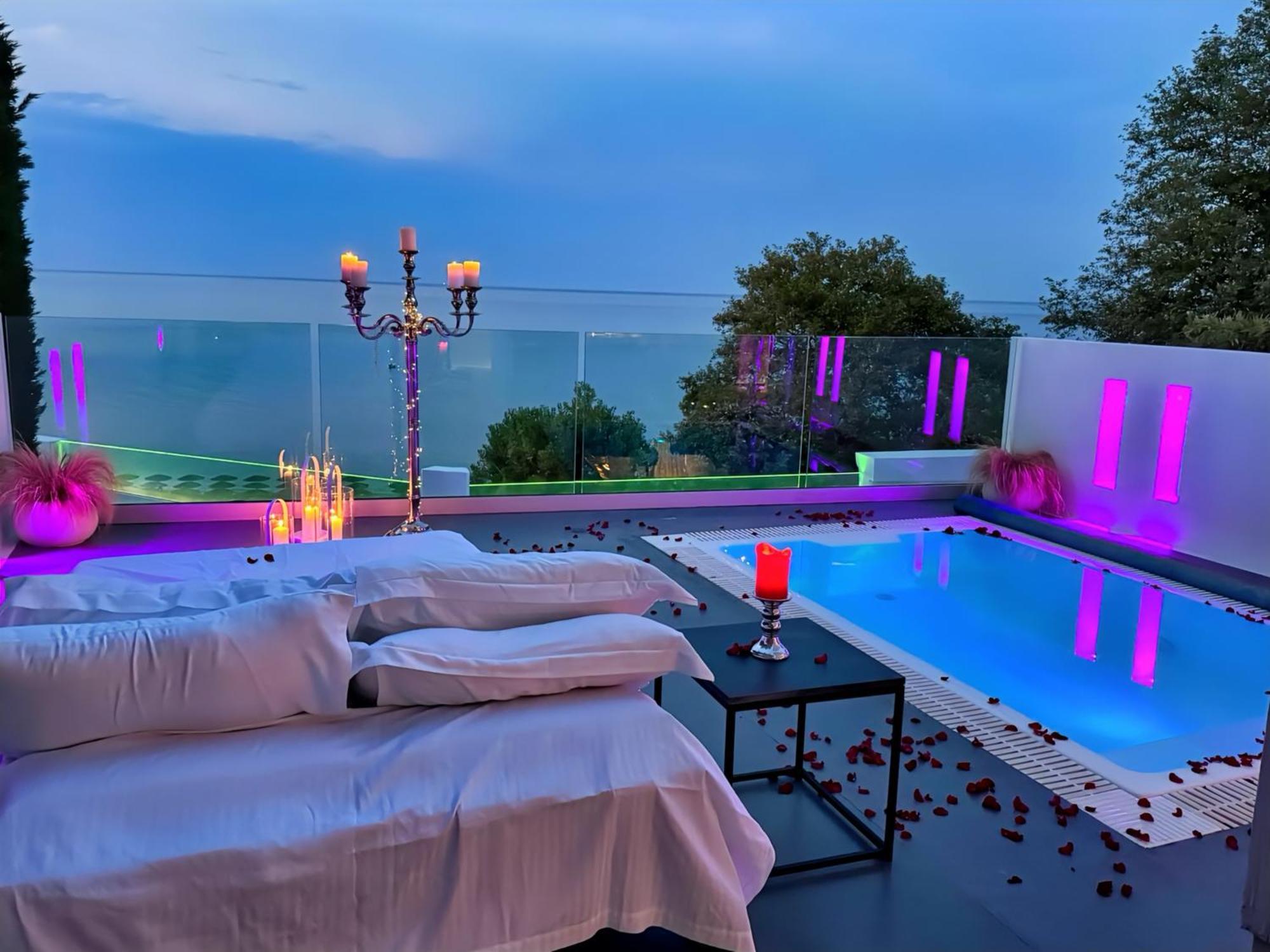 Panorama Suites & Spa - Adults Only Sztómio Szoba fotó