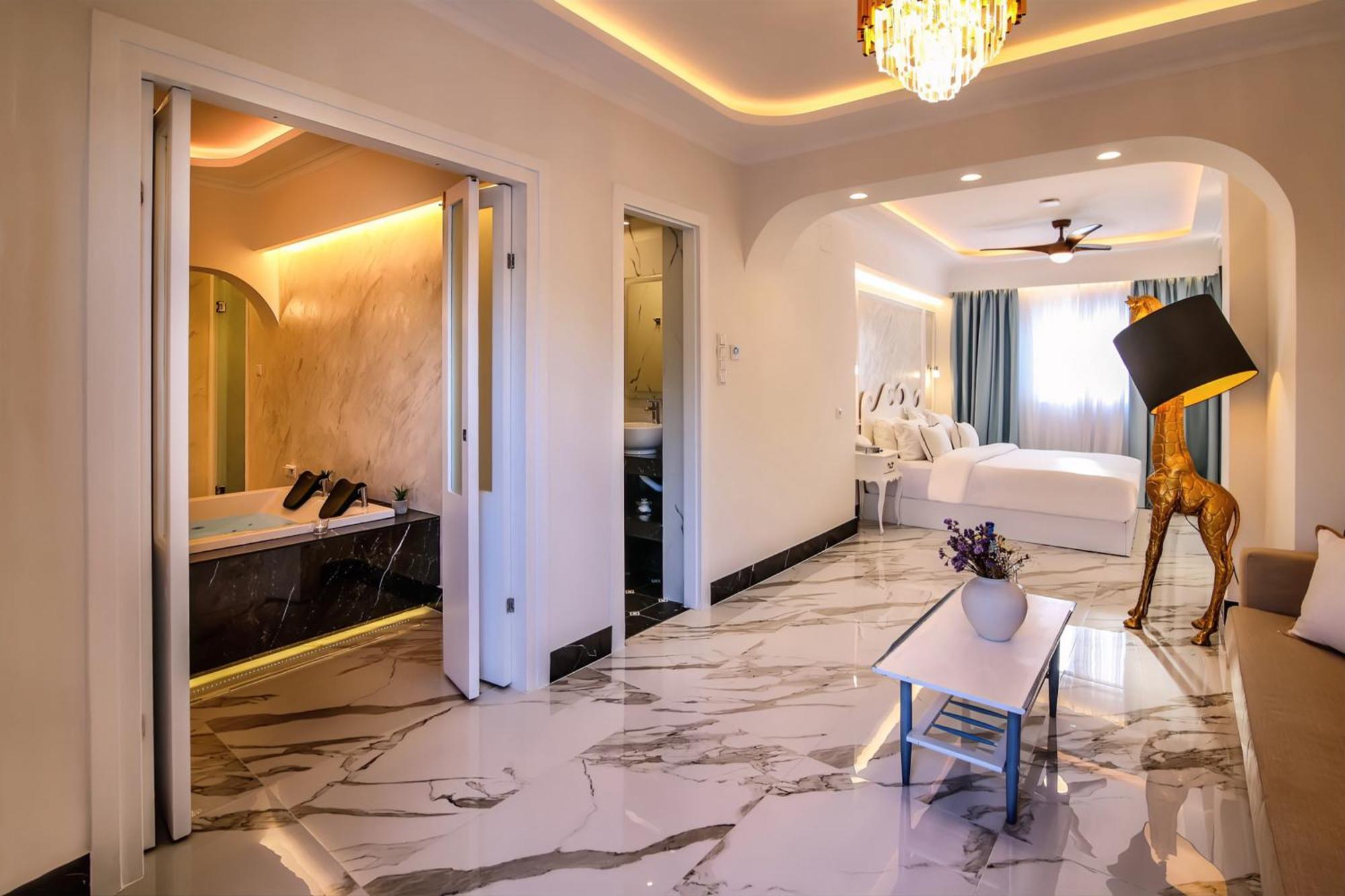 Panorama Suites & Spa - Adults Only Sztómio Szoba fotó