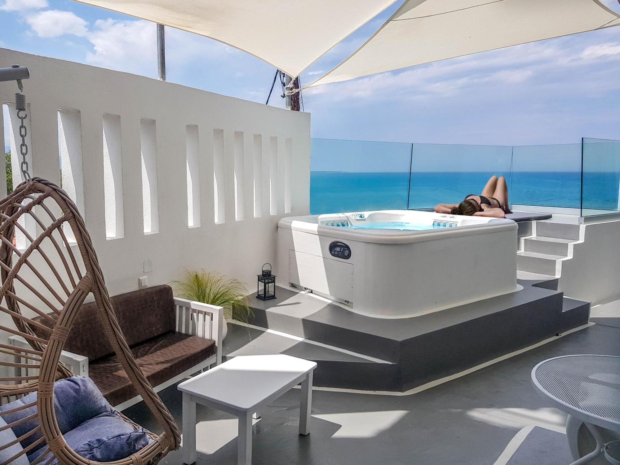 Panorama Suites & Spa - Adults Only Sztómio Kültér fotó